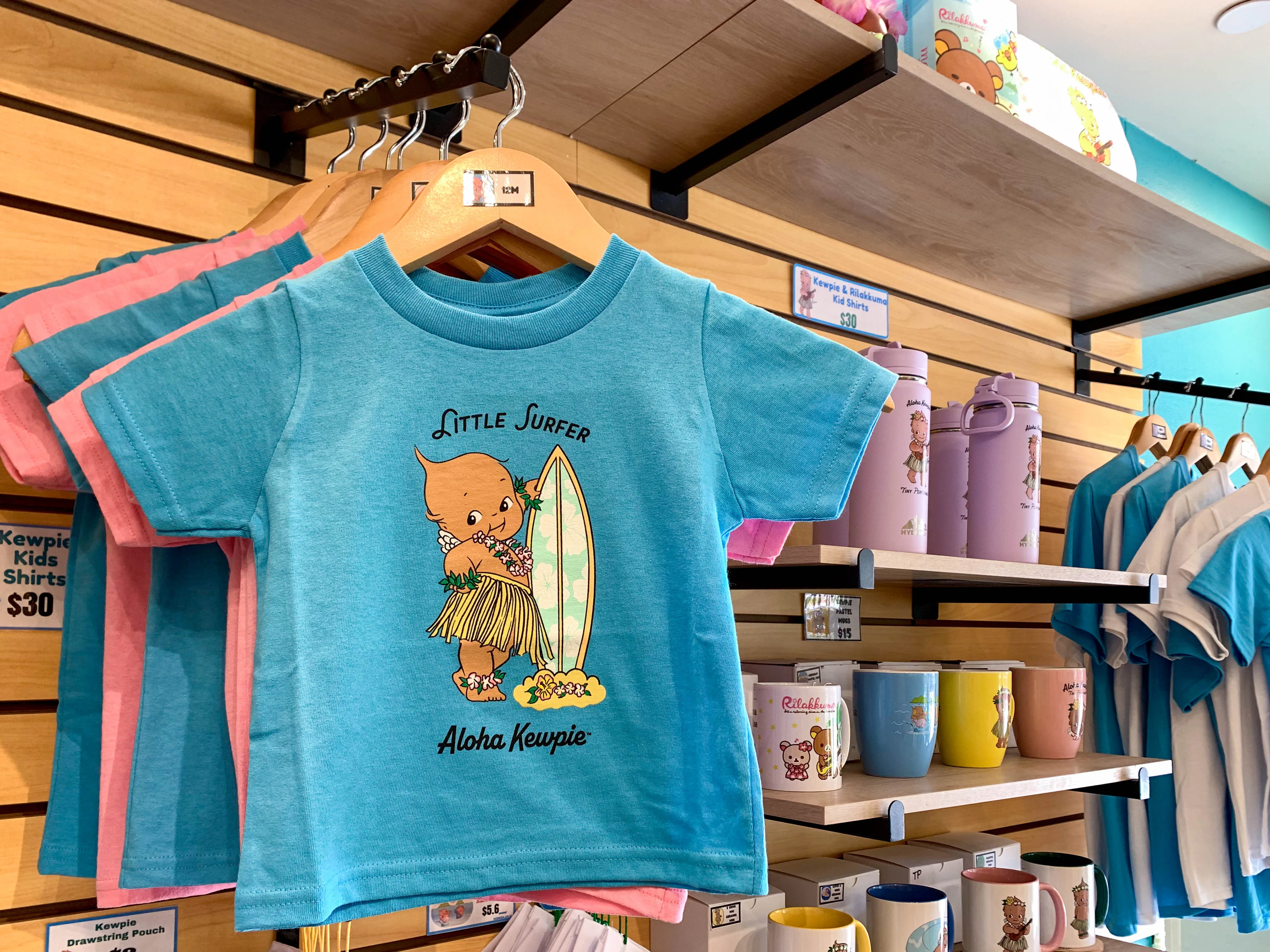 モニホノルルのキューピーのキッズ用Tシャツ